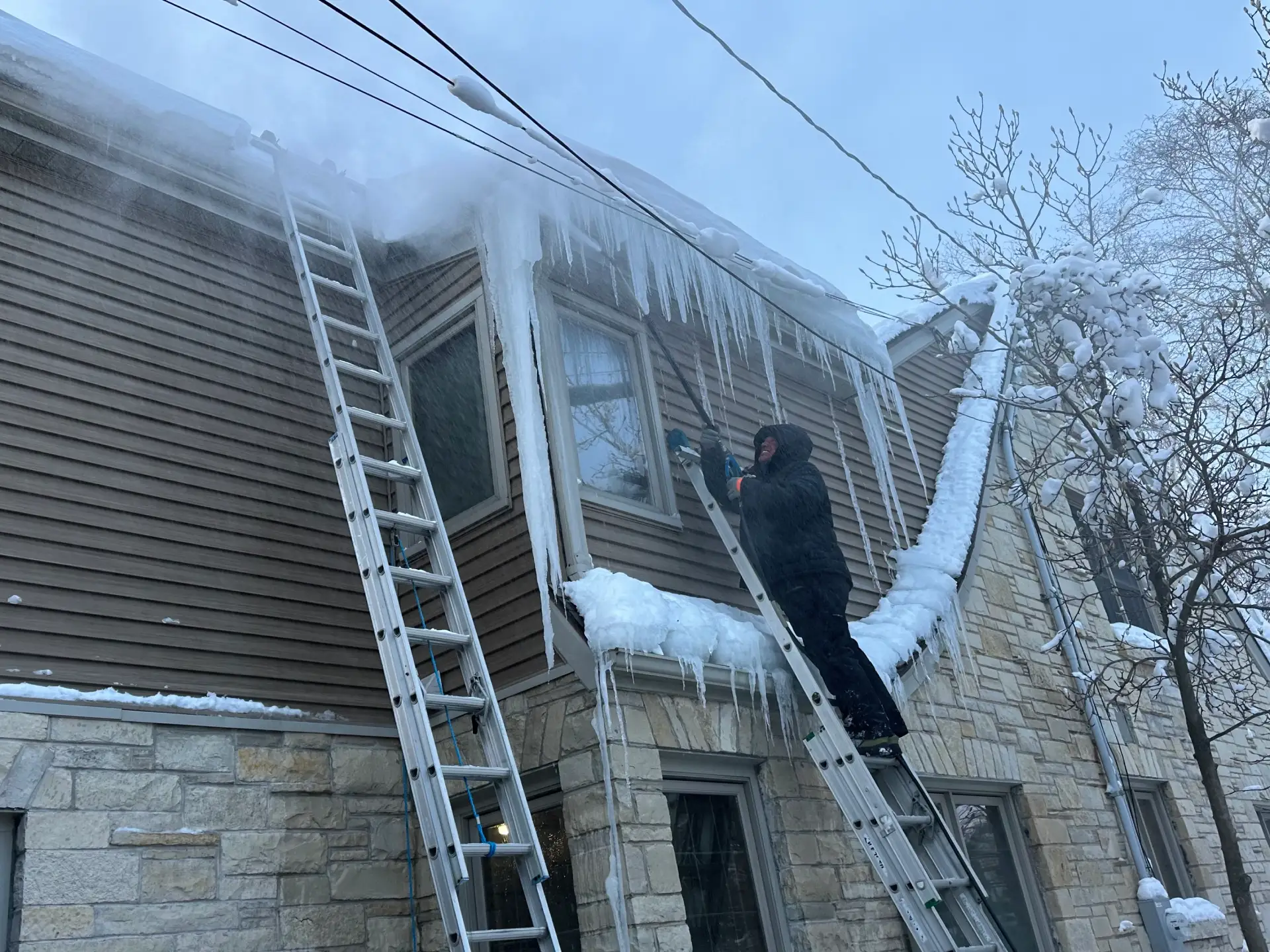 Arizona ice dam removal