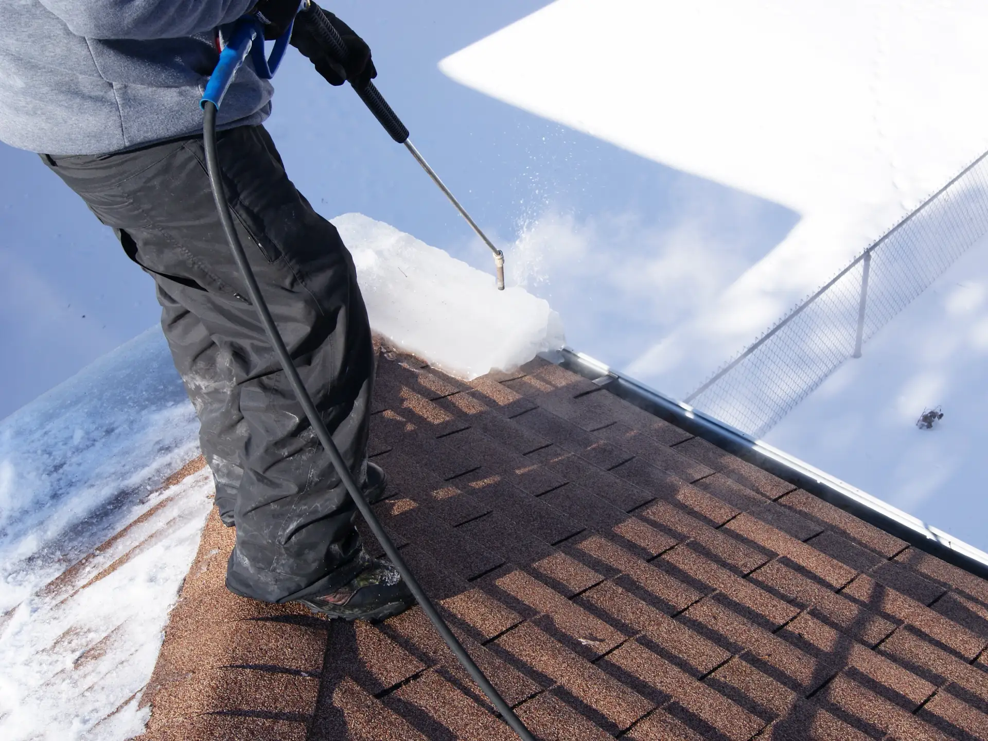 Indiana ice dam removal