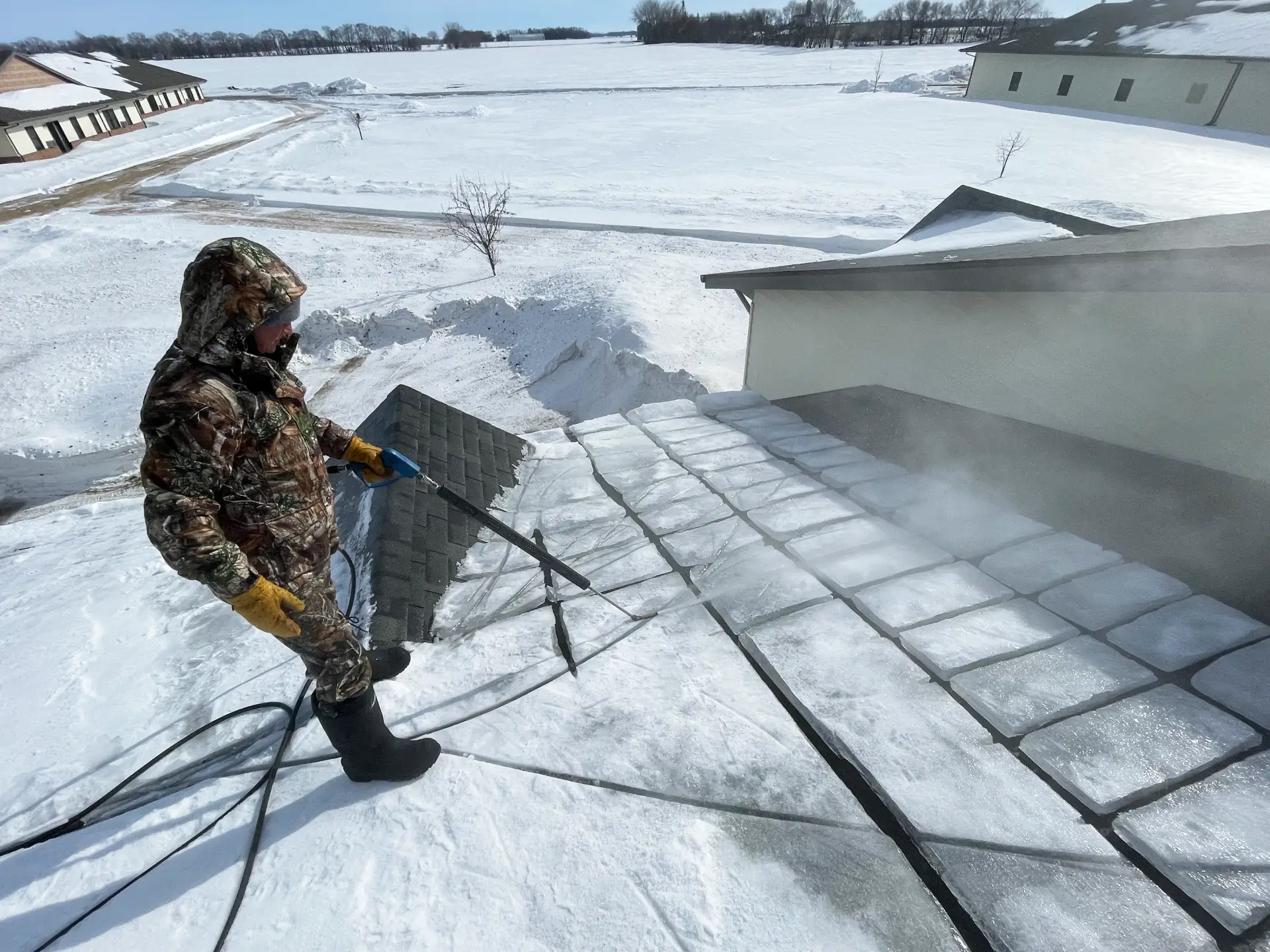 Nevada ice dam removal