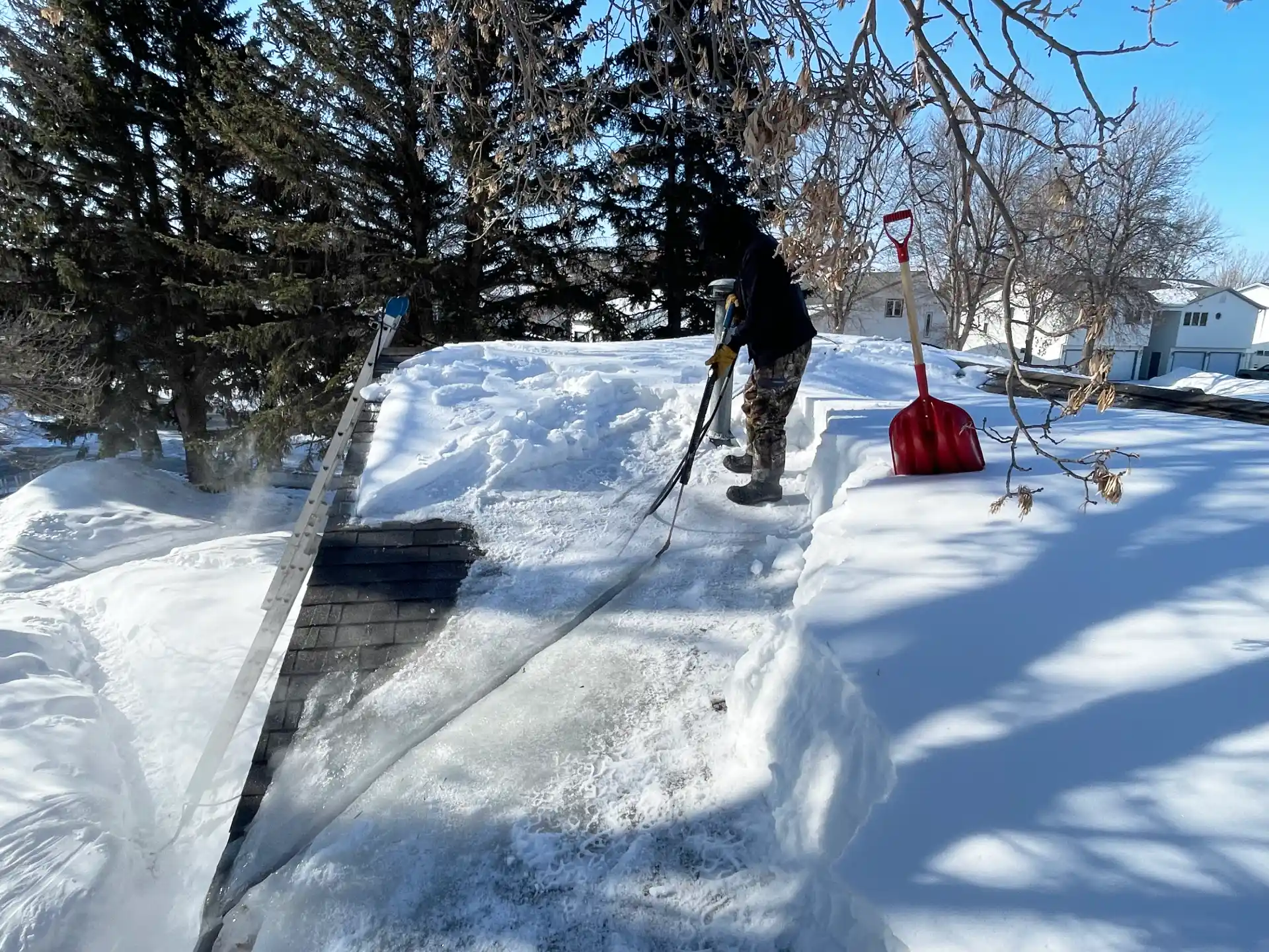 North Dakota ice dam removal