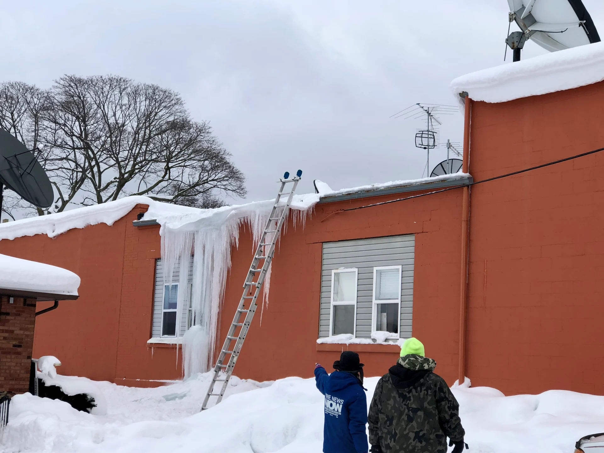 Pennsylvania ice dam removal