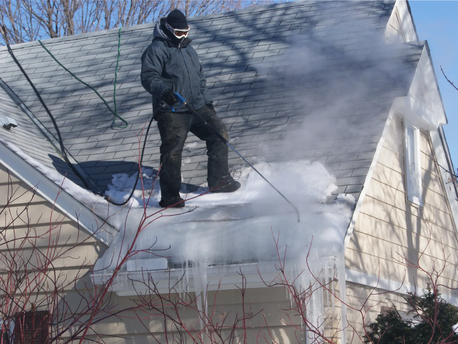 West Virginia ice dam removal