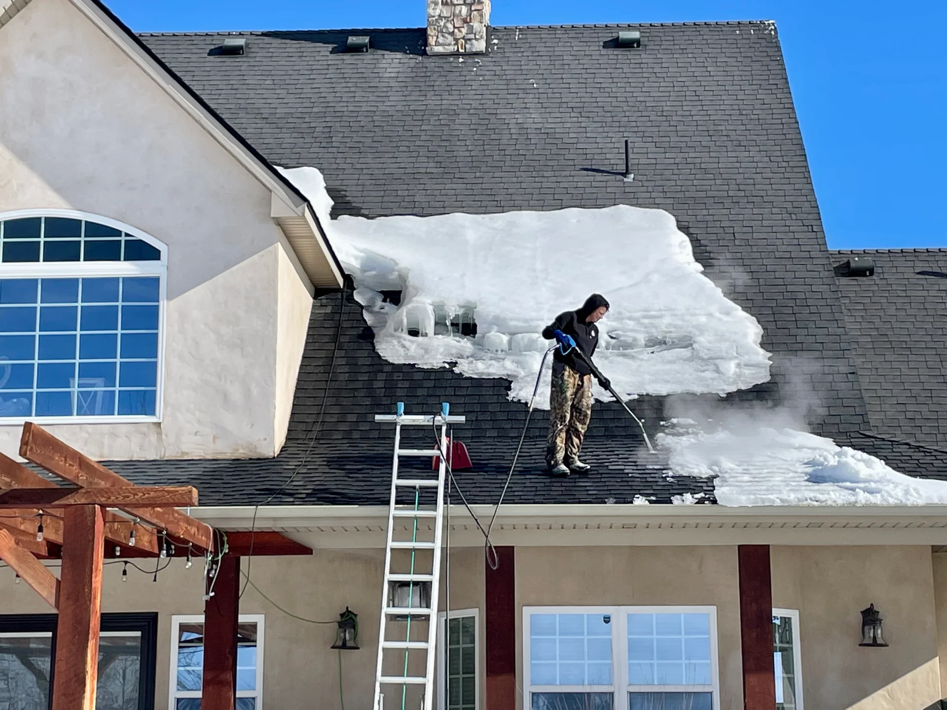 Wyoming ice dam removal
