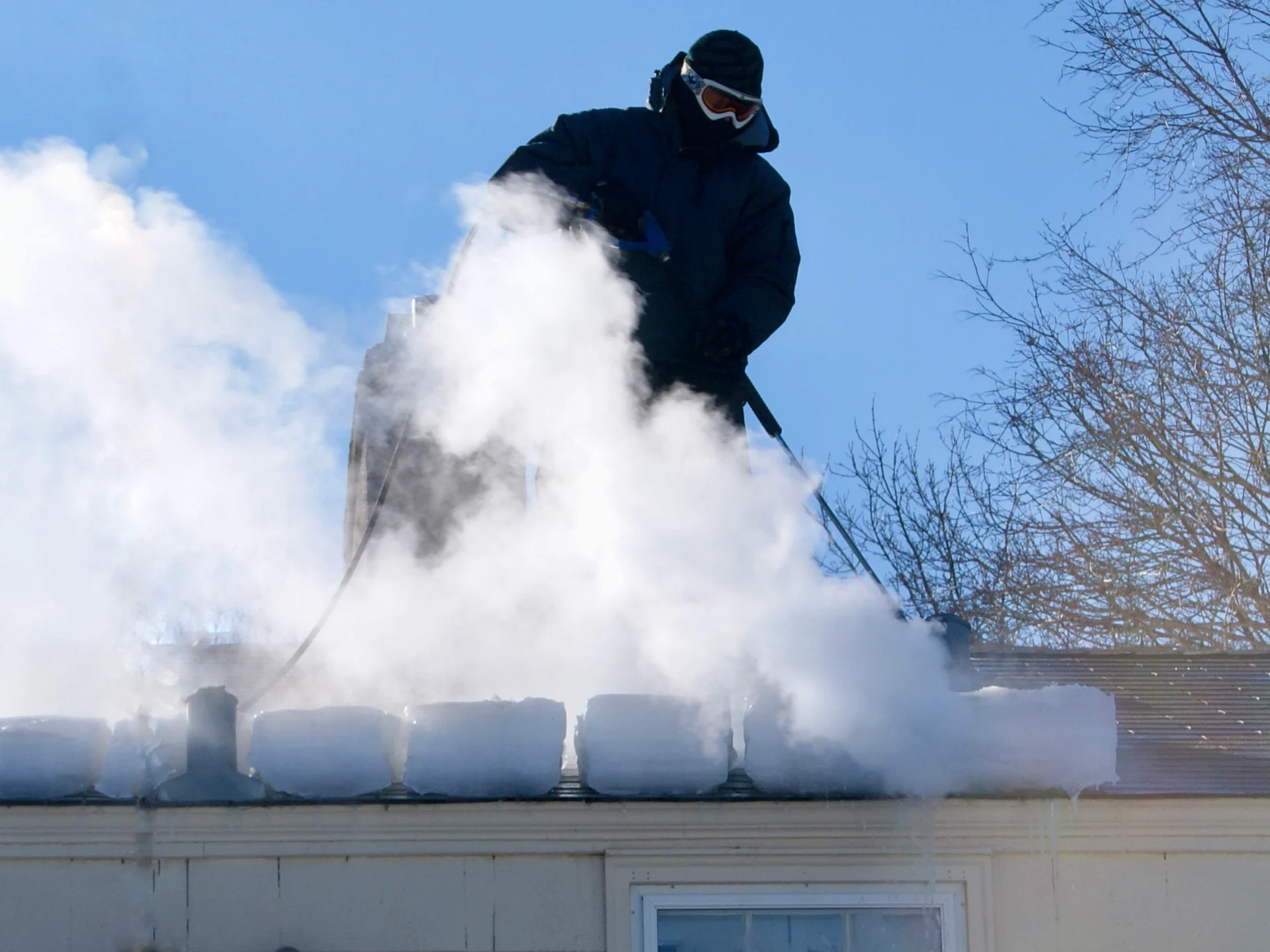 Ice dam removal company
