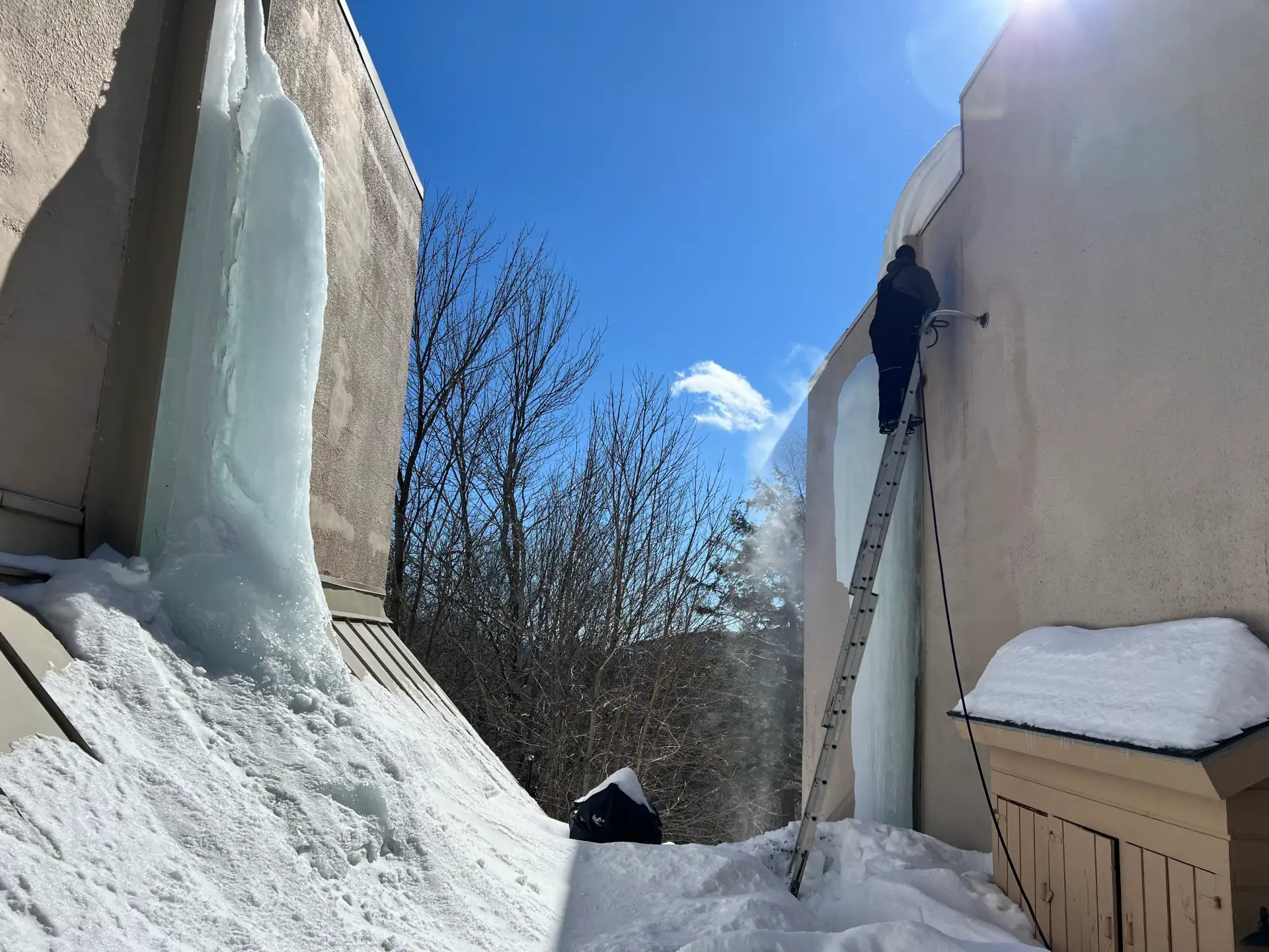 Ice Dam Steaming about us 10