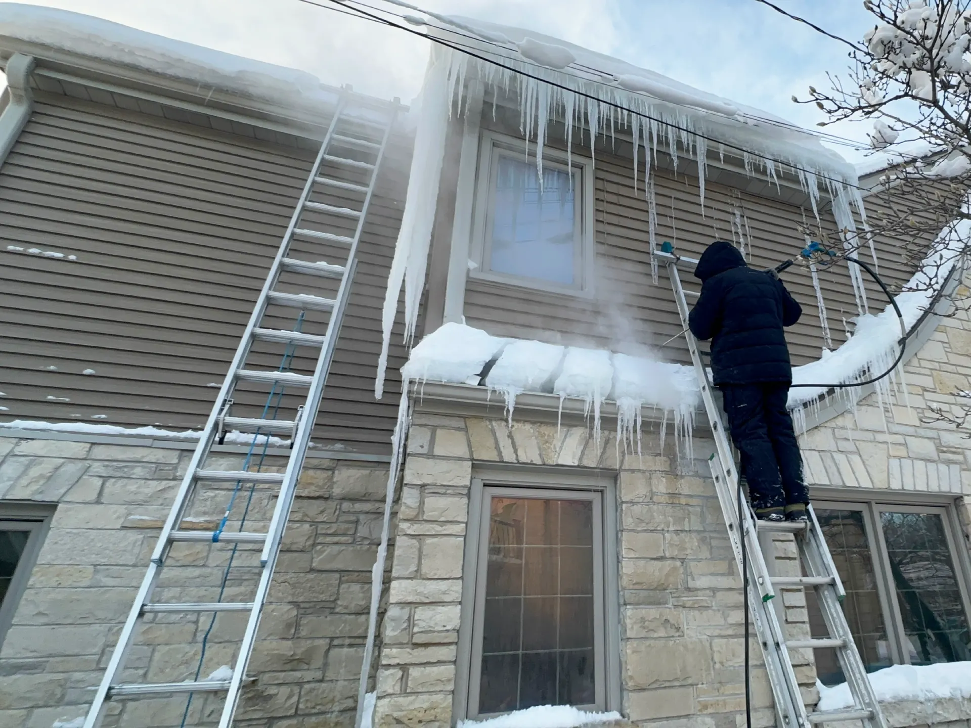 Ice Dam Steaming about us 20