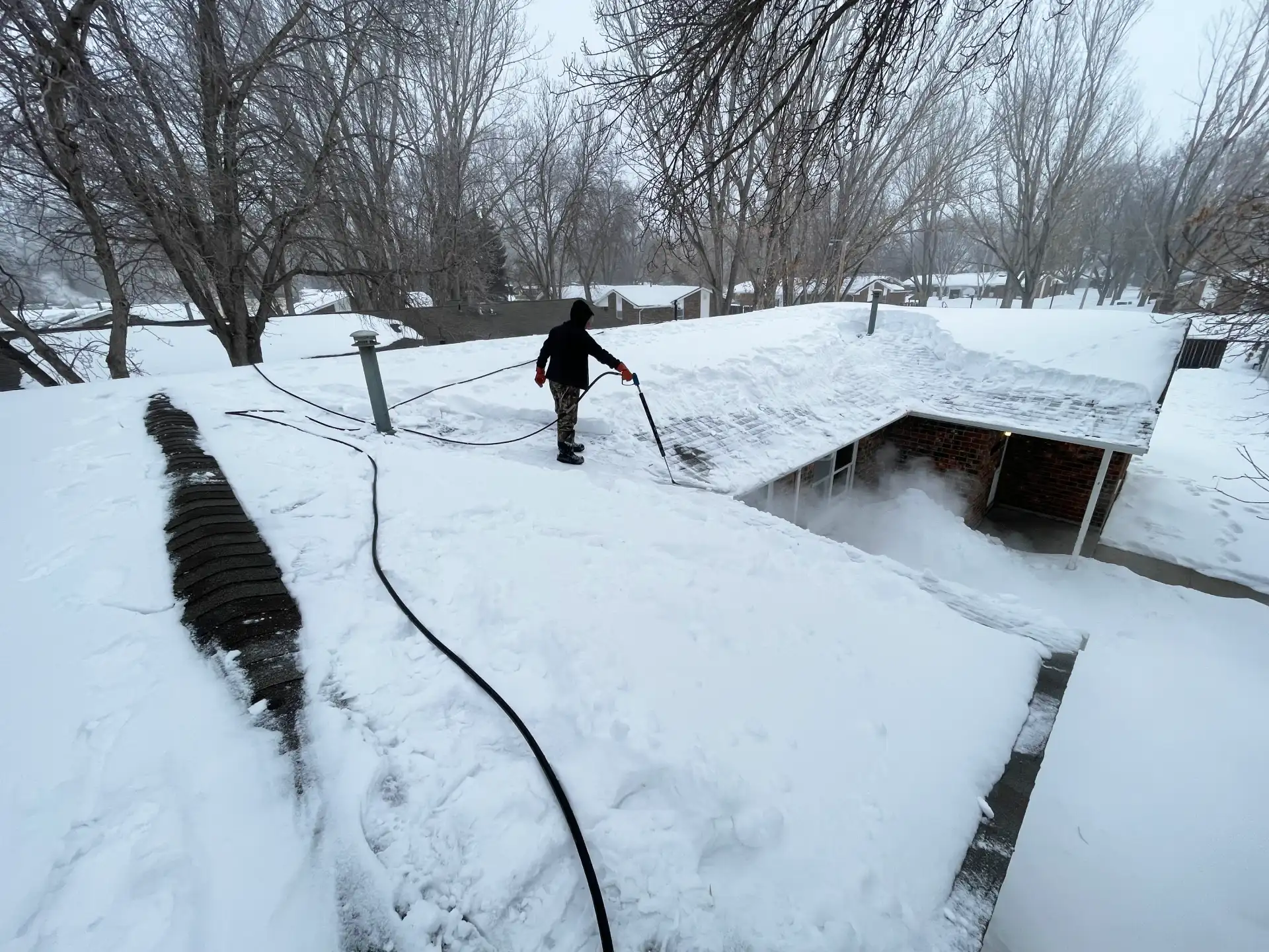 Ice Dam Steaming about us 25