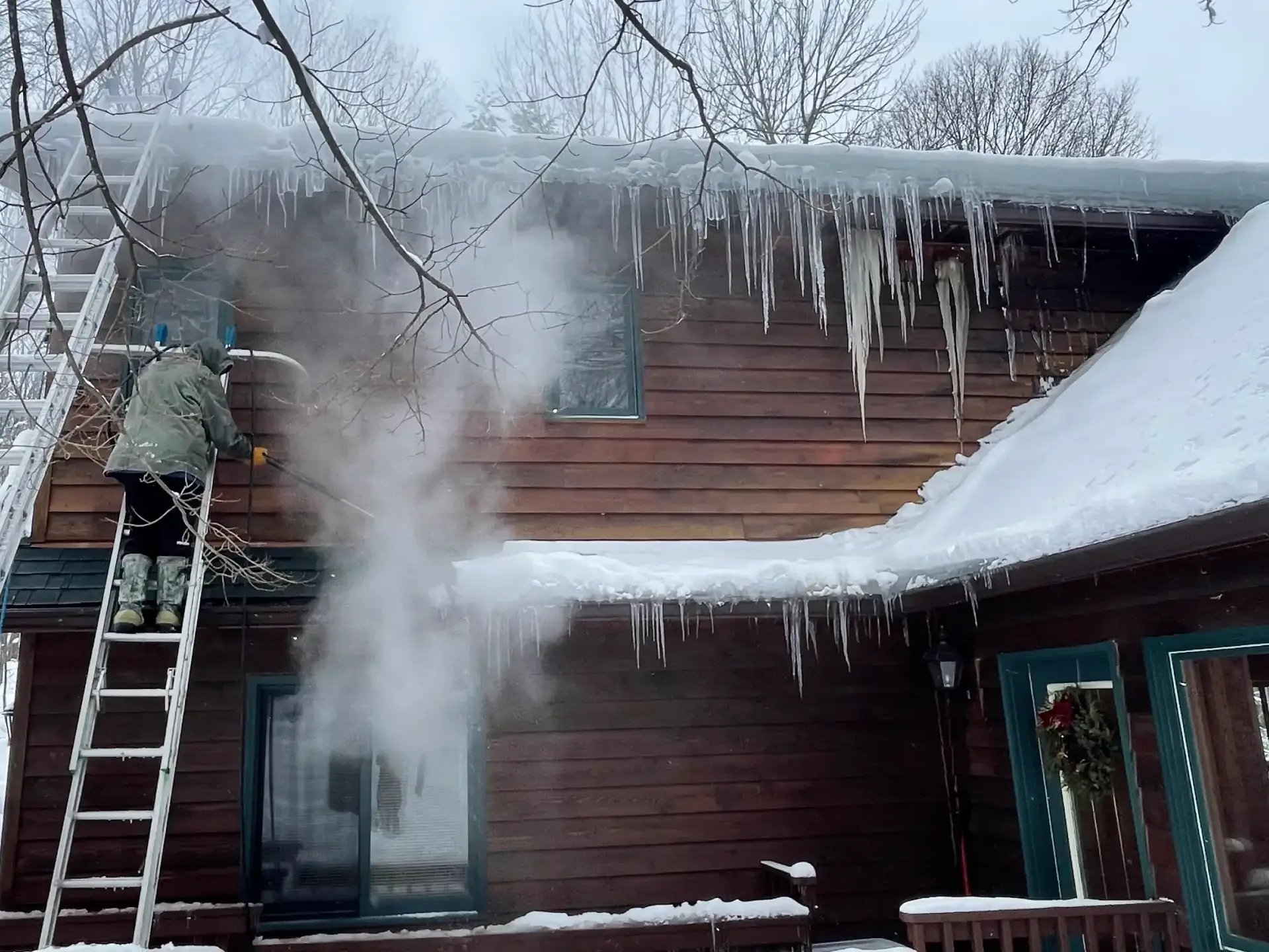 Ice Dam Steaming about us 28
