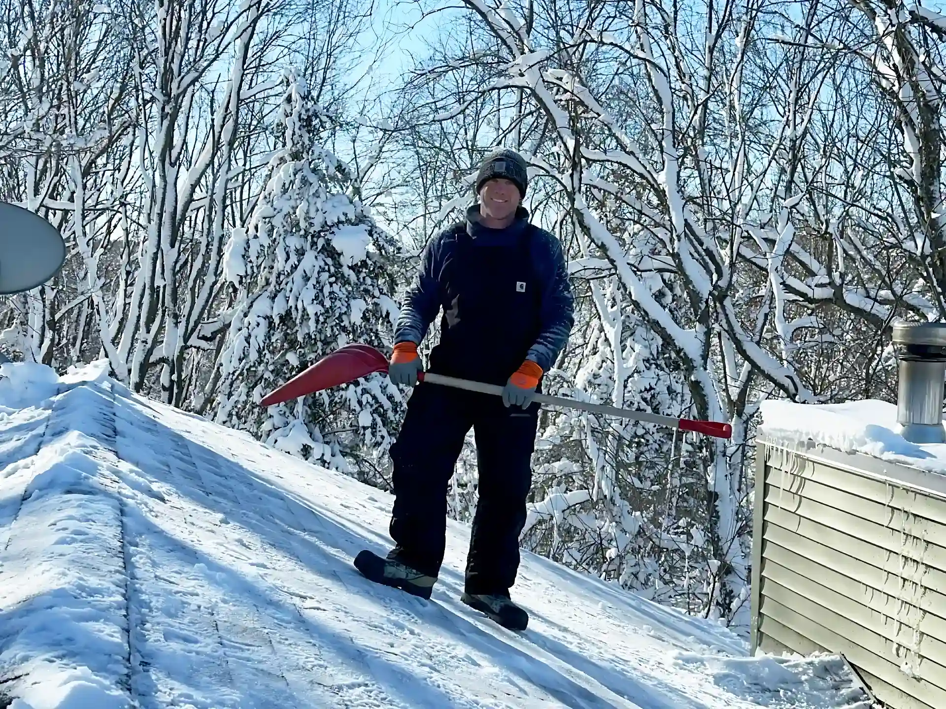 Ice Dam Steaming's CEO, Author, roofer and roof snow removal expert